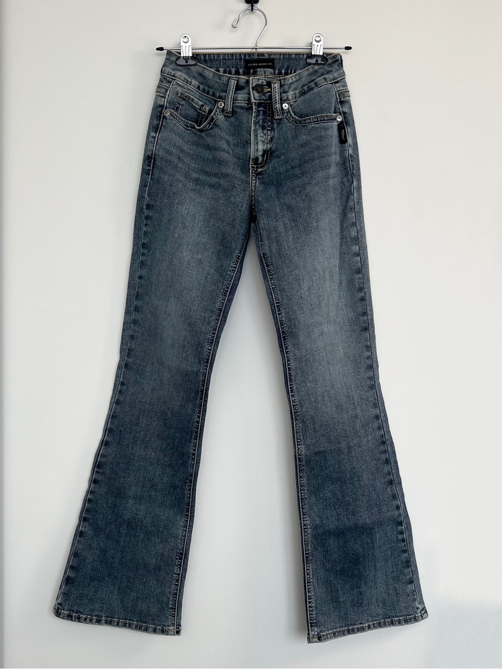 SILVER JEANS Suki Low Rise Bootcut Jeans in Indigo Blue Size 24